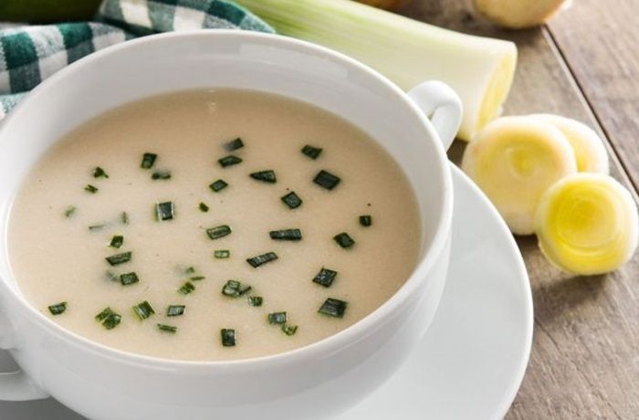 Receta de vichyssoise de puerros