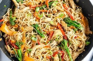 Receta de yakisoba de pollo