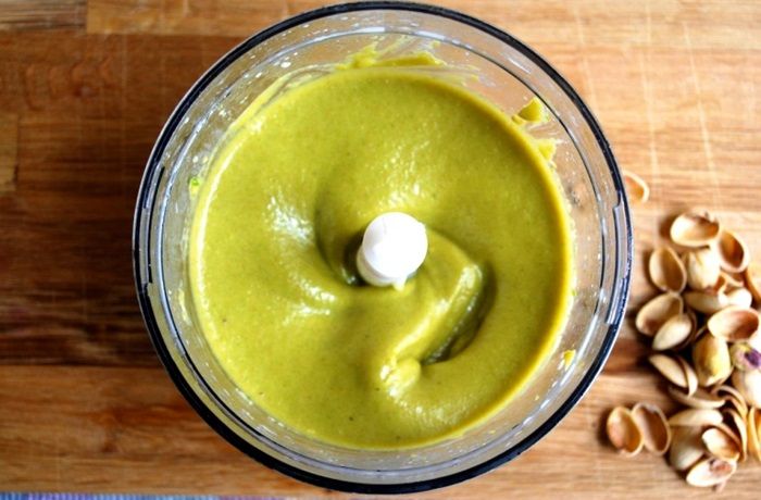 Receta de crema de pistachos natural
