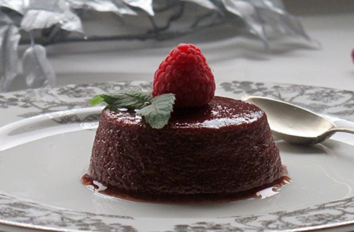 Receta de flan de moras