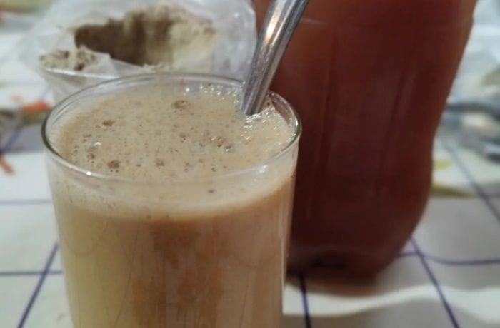 Receta de chicha de manzana con harina tostada