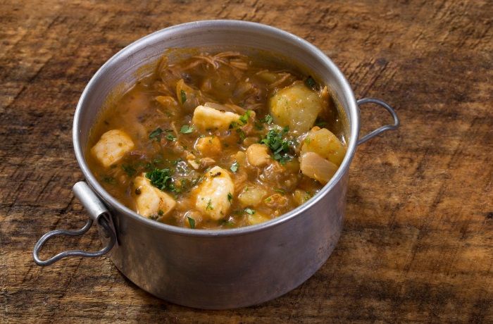 Receta de picante de guatitas y charqui