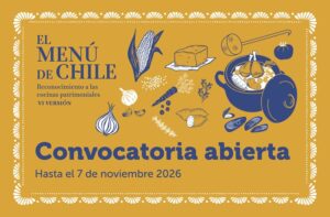 convocatoria El Menú de Chile 2026 del Ministerio de las Culturas, las Artes y el Patrimonio