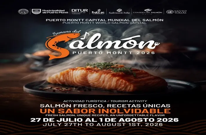Semana del Salmón 2026 en Puerto Montt con más de 50 restaurantes y actividades gastronómicas
